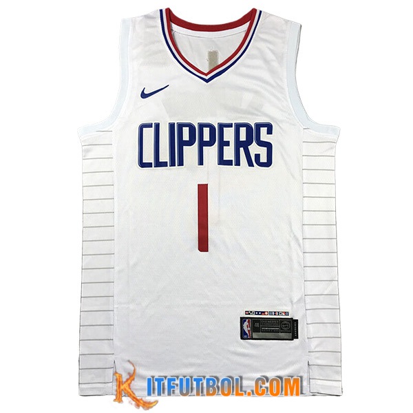 Camisetas De Futbol Los Angeles Clippers (HARDEN #1) 2023/24 Blanco -02