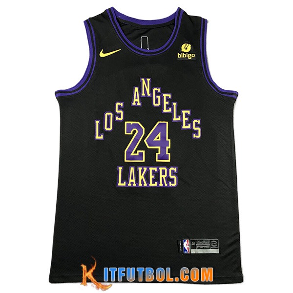Camisetas De Futbol Los Angeles Lakers (BRYANT #24) 2023/24 Negro -07