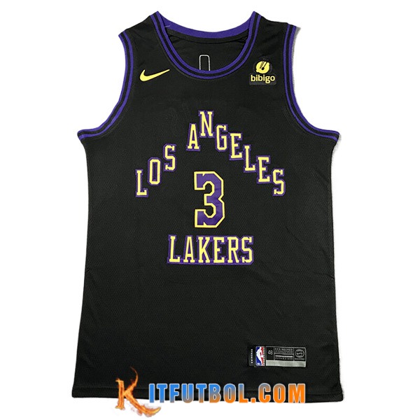 Camisetas De Futbol Los Angeles Lakers (DAVIS #3) 2023/24 Negro -03