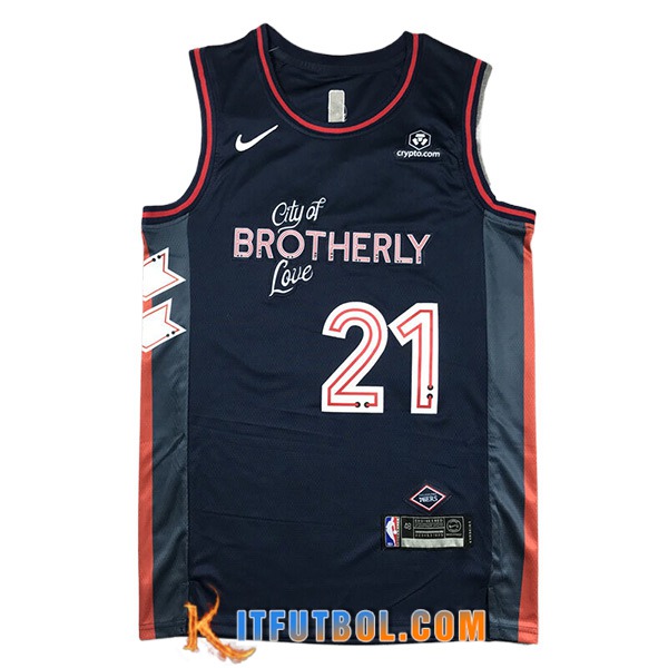 Camisetas De Futbol Philadelphia 76ers (EMBIID #21) 2023/24 Negro