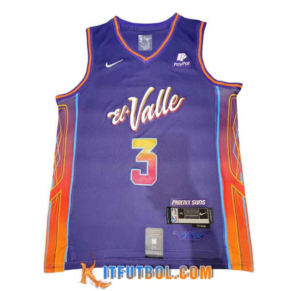Camisetas De Futbol Phoenix Suns (BEAL #3) 2023/24 Violeta/Rojo