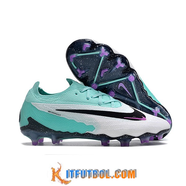 Nike Botas De Fútbol Phantom GX Elite FG Blanco/Negro/Verde
