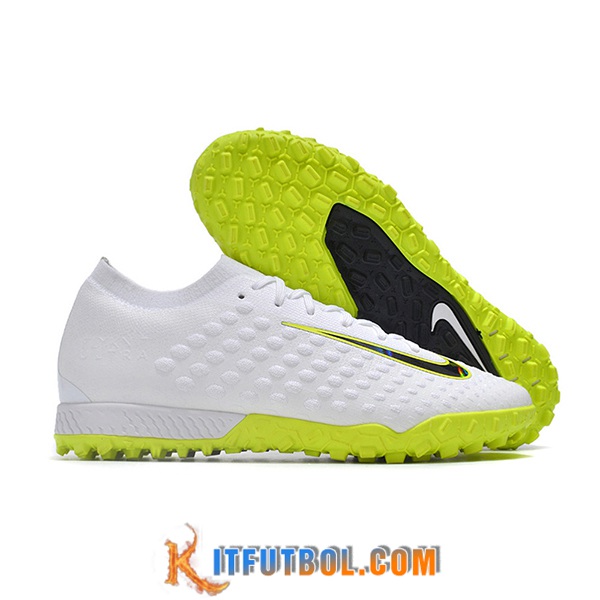 Nike Botas De Fútbol Phantom Ultra Venom TF Blanco/Amarillo