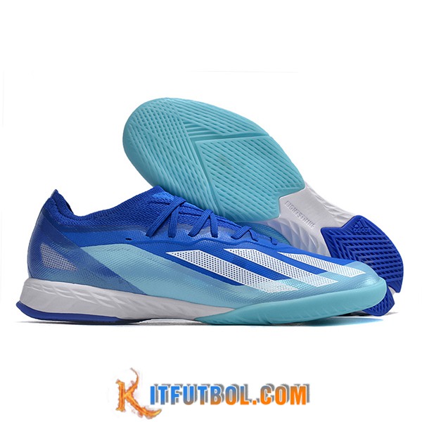Adidas Botas De Fútbol X CRAZYFAST.1 IC BOOTS Azul/Blanco -02