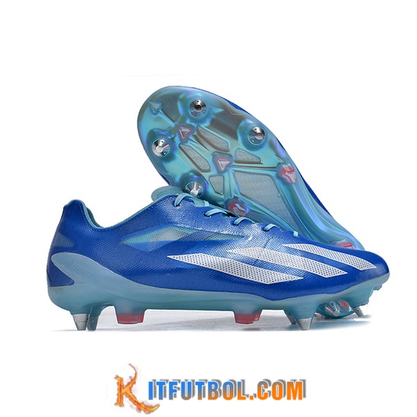 Adidas Botas De Fútbol X Crazyfast1 SG Azul/Blanco -02