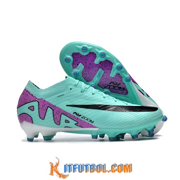 Nike Botas De Fútbol Air Zoom Mercurial Vapor XV Elite AG Verde/Negro/Violeta