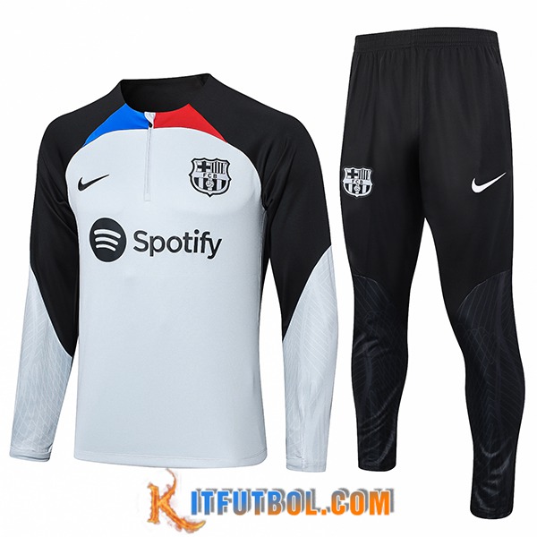 Chandal Equipos De Futbol FC Barcelona Blanco/Negro 2023/2024