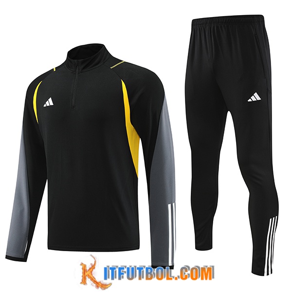 Chandal Equipos De Futbol Adidas Negro/Gris/Amarillo 2023/2024