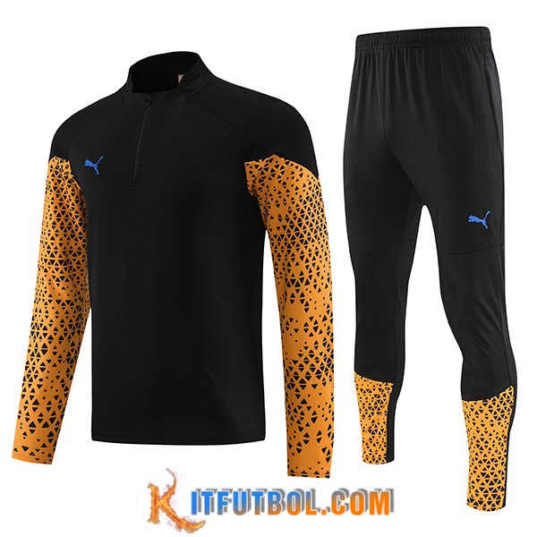 Chandal Equipos De Futbol PUMA Negro/Naranja 2023/2024