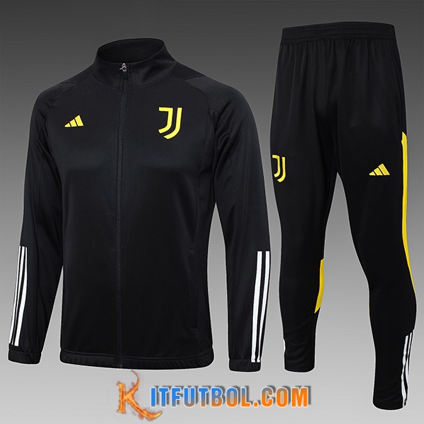 Chandal Equipos De Futbol - Chaqueta Juventus Negro/Amarillo 2023/2024