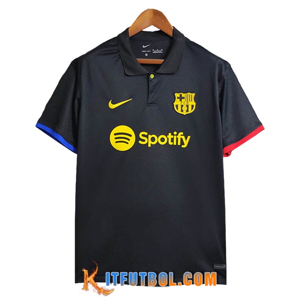 Camiseta Polo FC Barcelona Negro 2023/2024