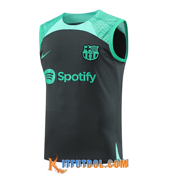 Chalecos De Futbol FC Barcelona Negro/Verde 2023/2024