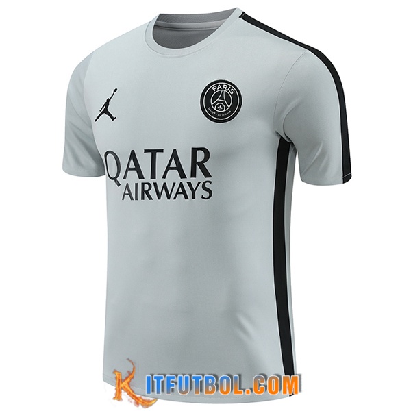 Camiseta Entrenamiento PSG Gris/Negro 2023/2024