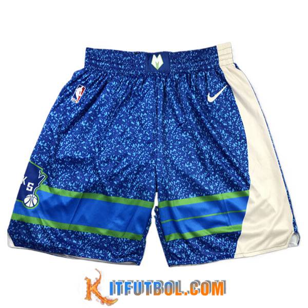 Cortos NBA Milwaukee Bucks 2023/24 Azul/Blanco