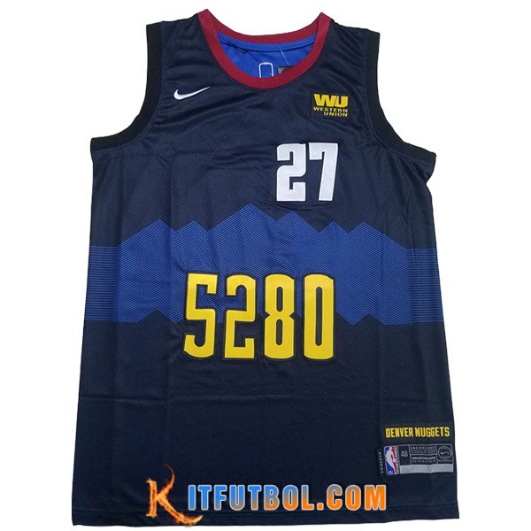 Camisetas De Futbol Denver Nuggets (MURRAY #27) 2023/24 Negro/Azul