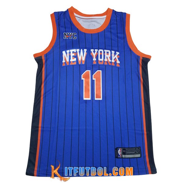 Camisetas De Futbol New York Knicks (MarrónSON #11) 2023/24 Negro/Azul/Rojo