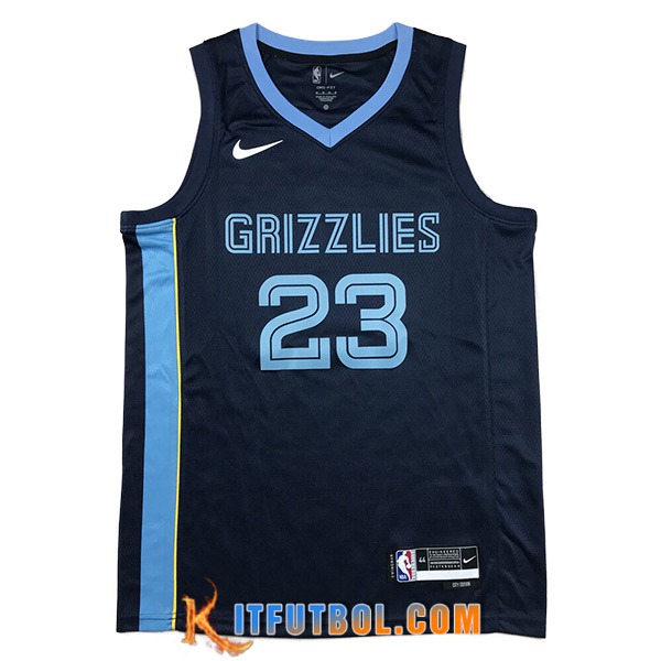 Camisetas De Futbol Memphis Grizzlies (Rosa #23) 2023/24 Azul Oscuro -02