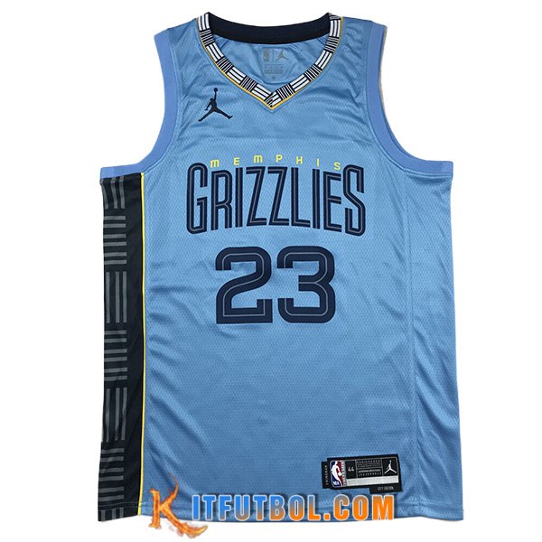 Camisetas De Futbol Memphis Grizzlies (Rosa #23) 2023/24 Azul -03