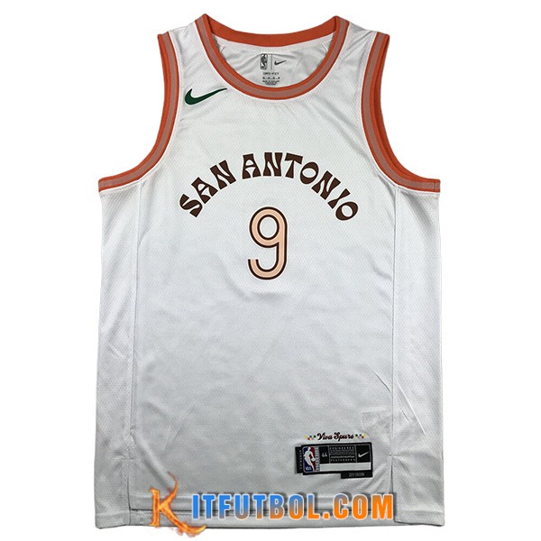 Camisetas De Futbol San Antonio Spurs (PARKER #9) 2023/24 Blanco
