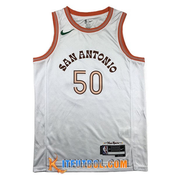 Camisetas De Futbol San Antonio Spurs (ROBINSON #50) 2023/24 Blanco -02