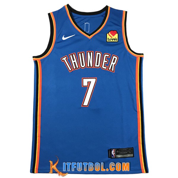 Camisetas De Futbol Oklahoma City Thunder (HOLMGREN #7) 2023/24 Azul