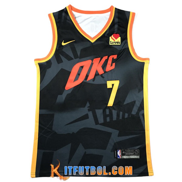 Camisetas De Futbol Oklahoma City Thunder (HOLMGREN #7) 2023/24 Negro