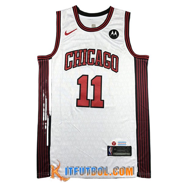 Camisetas De Futbol Chicago Bulls (DERDZAN #11) 2023/24 Blanco/Rojo