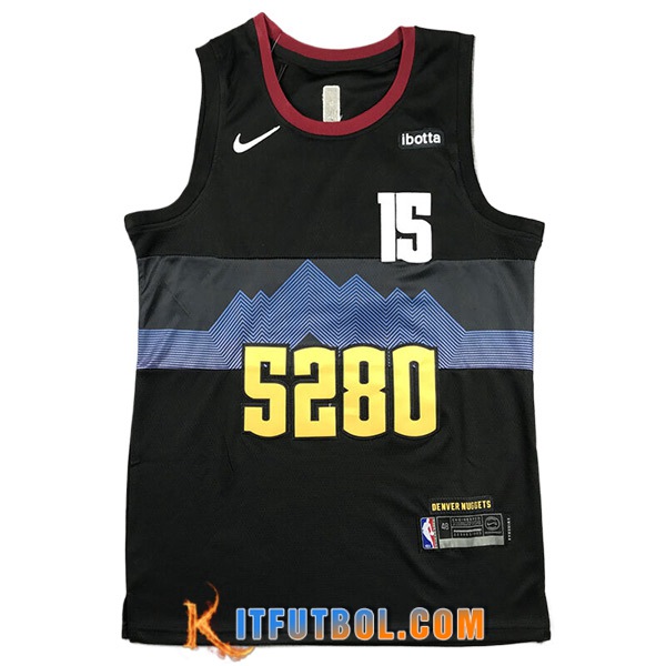 Camisetas De Futbol Denver Nuggets (JOKIC #15) 2023/24 Negro -07