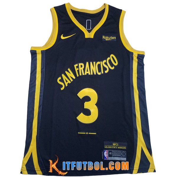 Camisetas De Futbol Golden State Warriors (PAUL #3) 2023/24 Negro/Amarillo