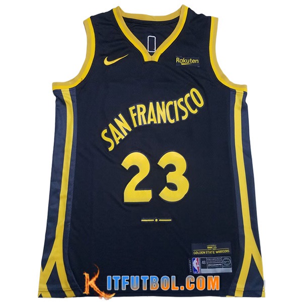 Camisetas De Futbol Golden State Warriors (GREEN #23) 2023/24 Negro/Amarillo