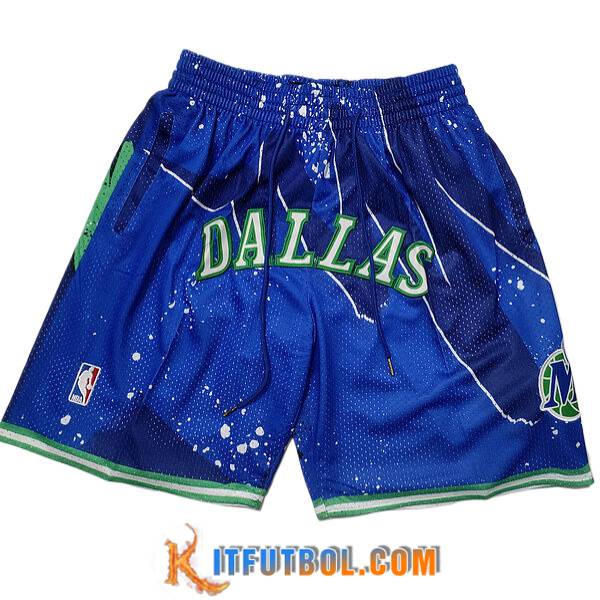 Cortos NBA Dallas Mavericks 2023/24 Azul/Verde -02