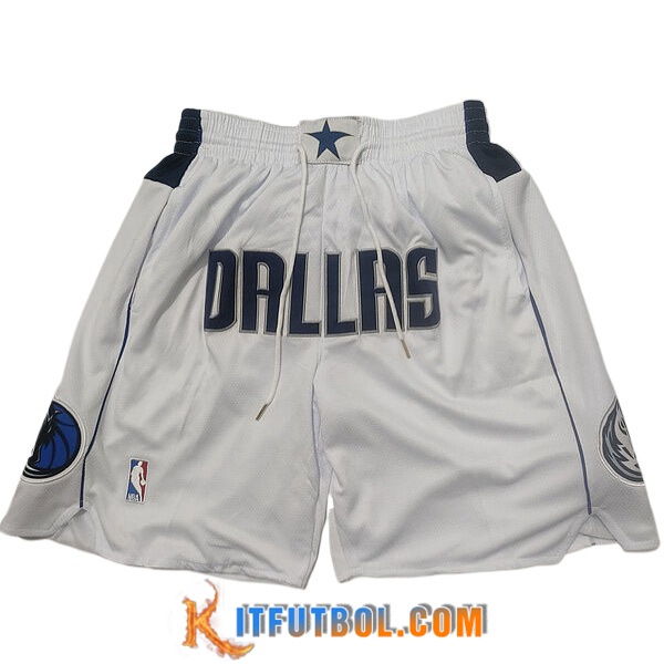 Cortos NBA Dallas Mavericks 2023/24 Blanco