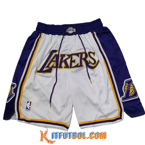 Cortos NBA Los Angeles Lakers 2023/24 Blanco/Violeta