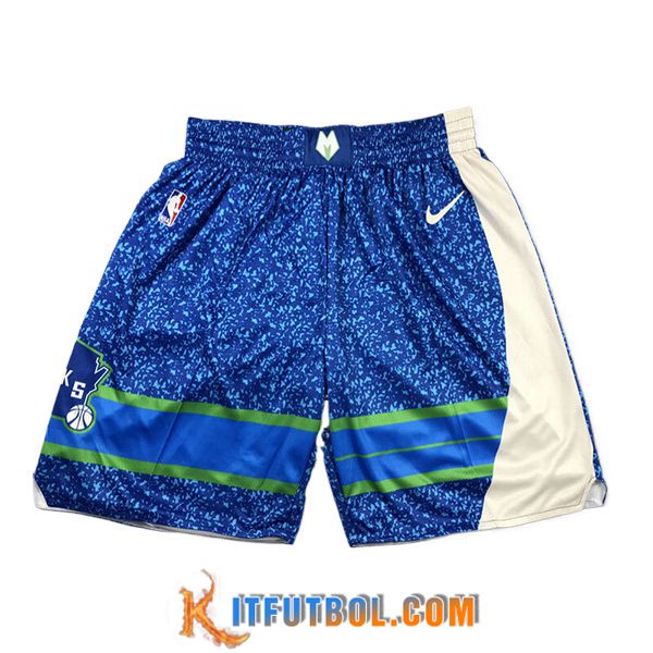 Cortos NBA Los Milwaukee Bucks 2023/24 Azul/Blanco