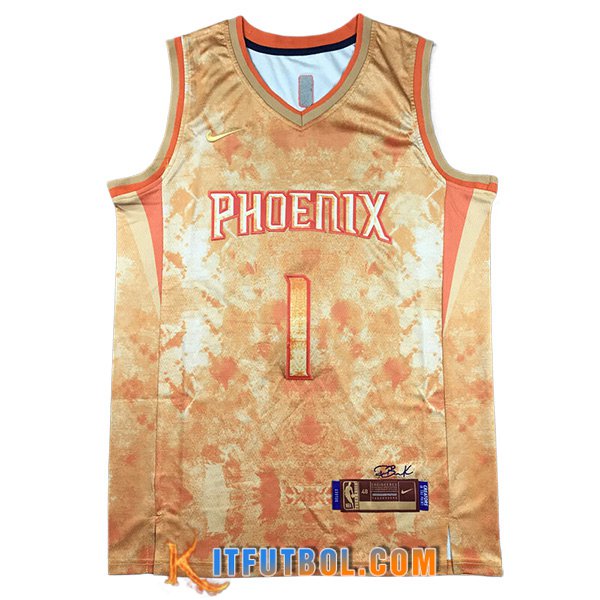 Camisetas De Futbol Phoenix Suns (BOOKER #1) 2023/24 Naranja