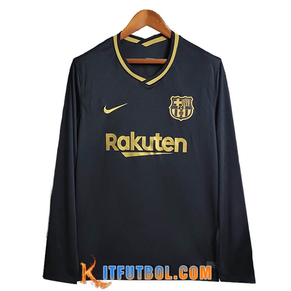 Camisetas De Futbol FC Barcelona Retro Segunda Manga Largas 2020/2021