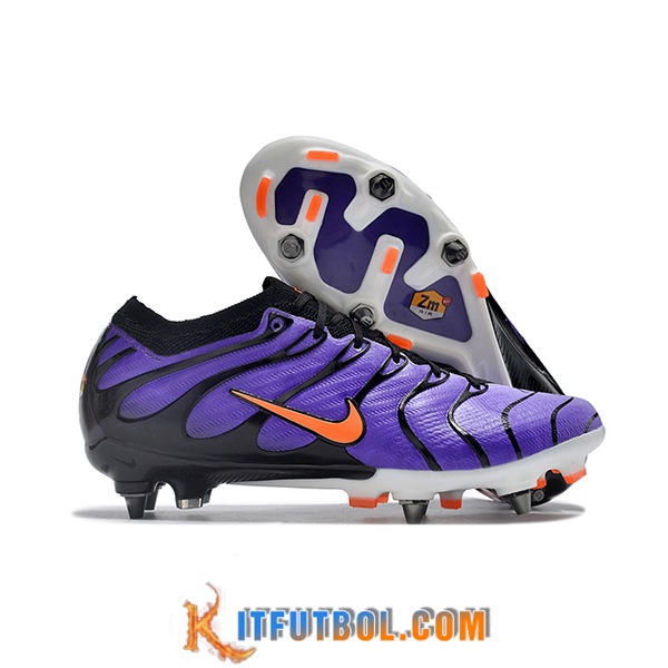Nike Botas De Fútbol Air Zoom Mercurial Vapor XV Elite SG Negro/Violeta -02