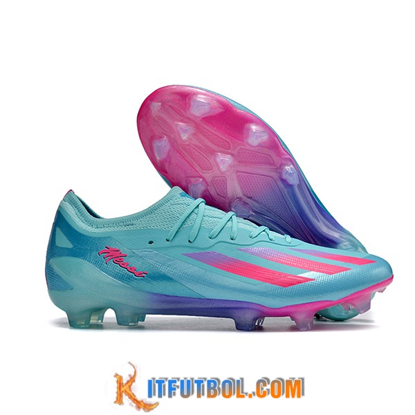Adidas Botas De Fútbol X CRAZYFAST MESSI.1 FG BOOTS Azul/Rosa/Violeta