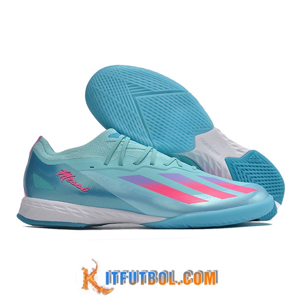 Adidas Botas De Fútbol X CRAZYFAST.1 IC BOOTS Azul/Rosa