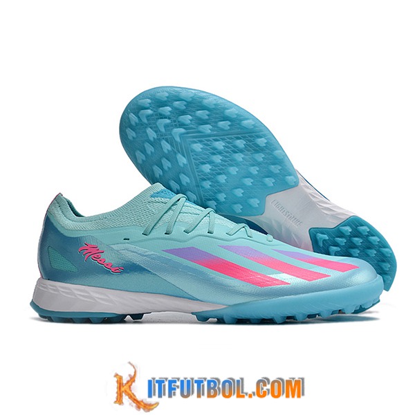 Adidas Botas De Fútbol X CRAZYFAST.1 TF BOOTS Azul/Rosa