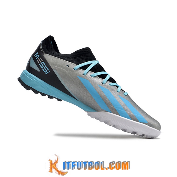 Adidas Botas De Fútbol X CRAZYFAST.3 TF BOOTS Gris/Negro/Azul