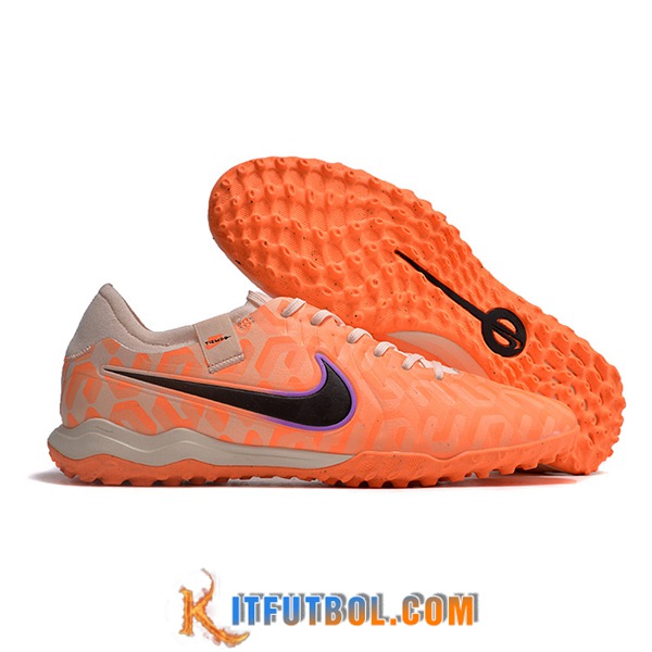 Nike Botas De Fútbol Tiempo Legend X PRO TF Naranja/Violeta