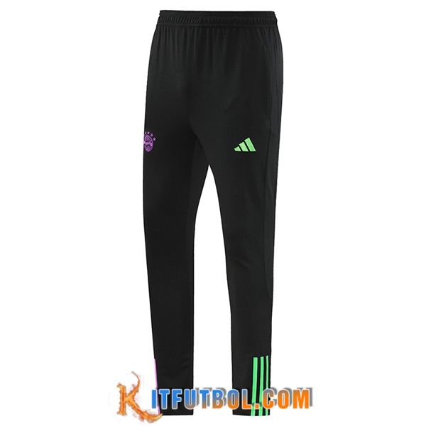 Pantalon Entrenamiento Bayern Munich Negro/Violeta/Verde 2023/2024