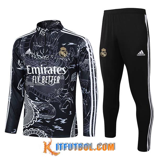 Chandal Equipos De Futbol Real Madrid Gris/Negro/Blanco 2023/2024