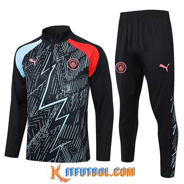 Chandal Equipos De Futbol Manchester City Azul/Negro/Rojo 2023/2024