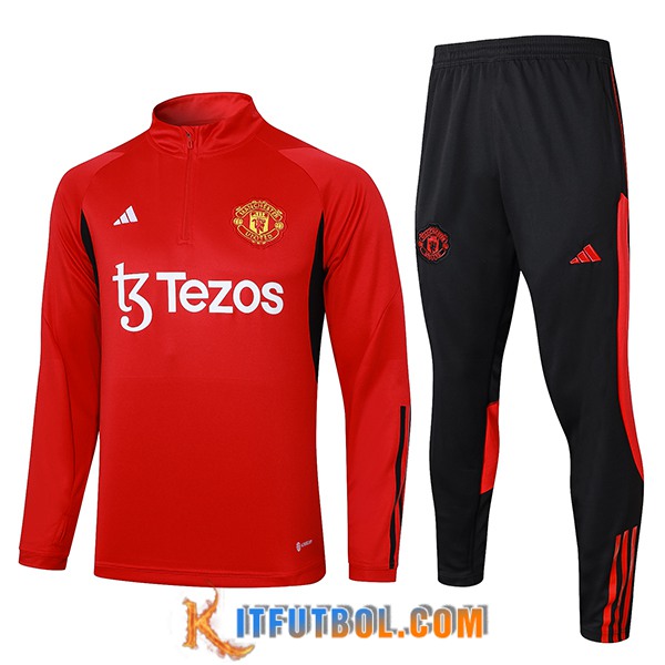 Chandal Equipos De Futbol Manchester United Rojo/Negro 2023/2024