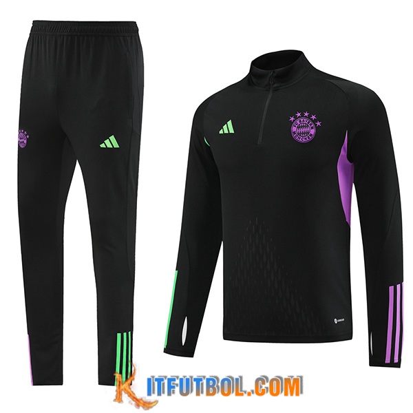 Chandal Equipos De Futbol Bayern Munich Negro/Violeta/Verde 2023/2024
