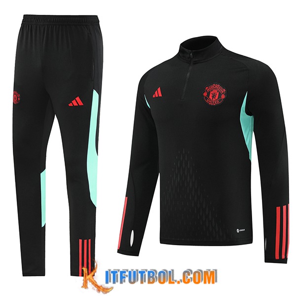 Chandal Equipos De Futbol Manchester United Negro/Azul/Rojo 2023/2024