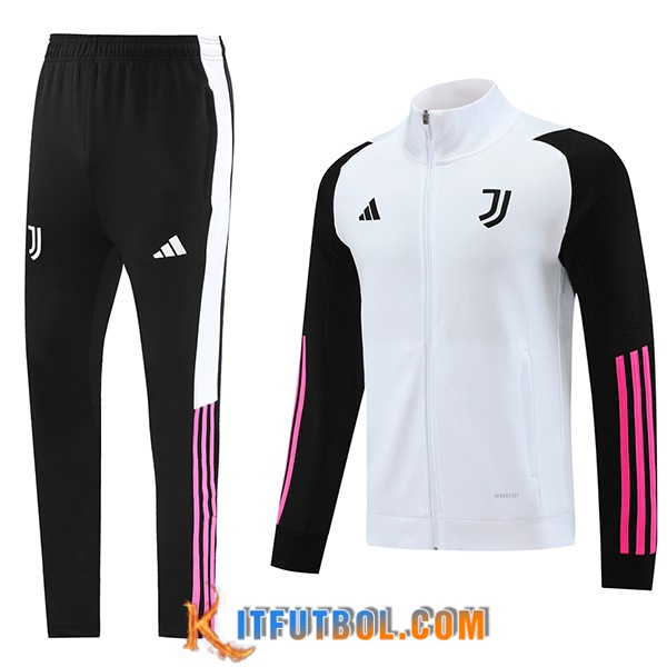 Chandal Equipos De Futbol - Chaqueta Juventus Blanco/Negro 2023/2024