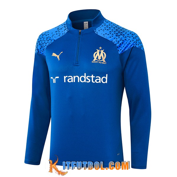 Sudadera De Entrenamiento Marsella Azul 2023/2024
